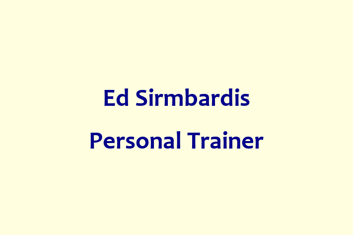 Ed Sirmbardis Personal Trainer