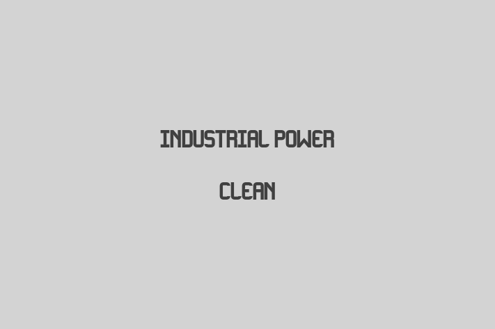 Industrial Power Clean