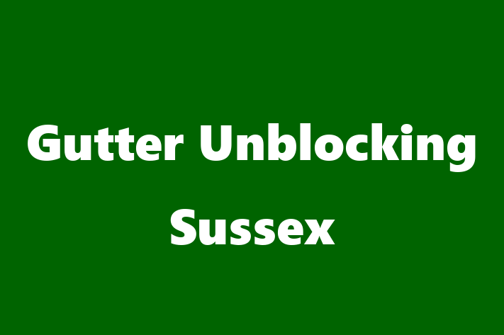 Gutter Unblocking Sussex