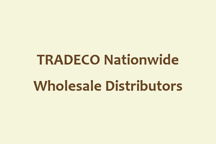 TRADECO   Nationwide Wholesale Distributors