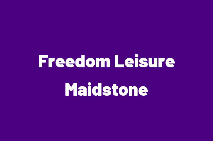 Freedom Leisure Maidstone