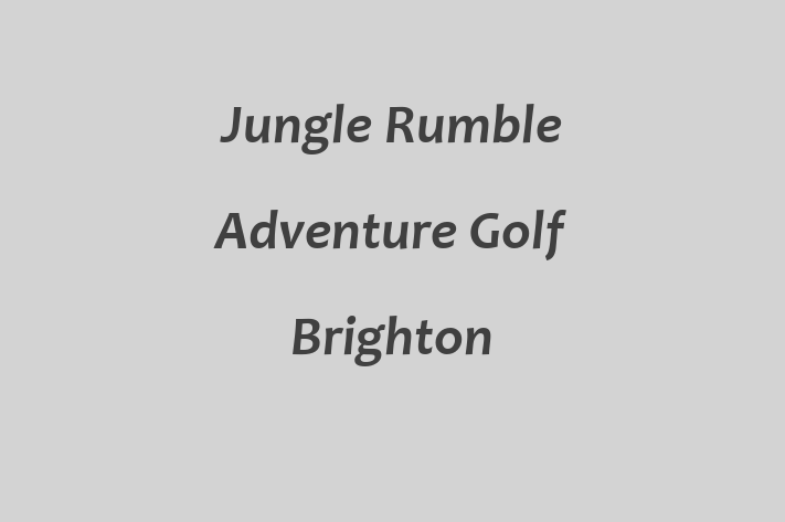 Jungle Rumble Adventure Golf   Brighton