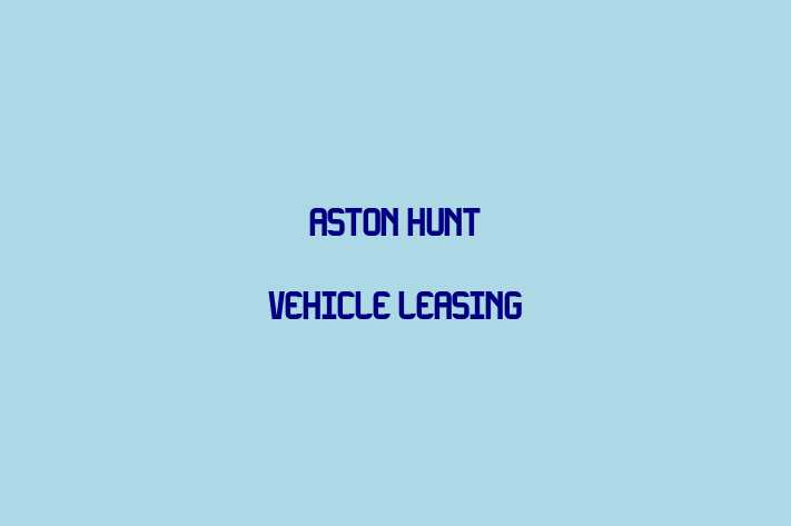 Aston Hunt Vehicle Leasing