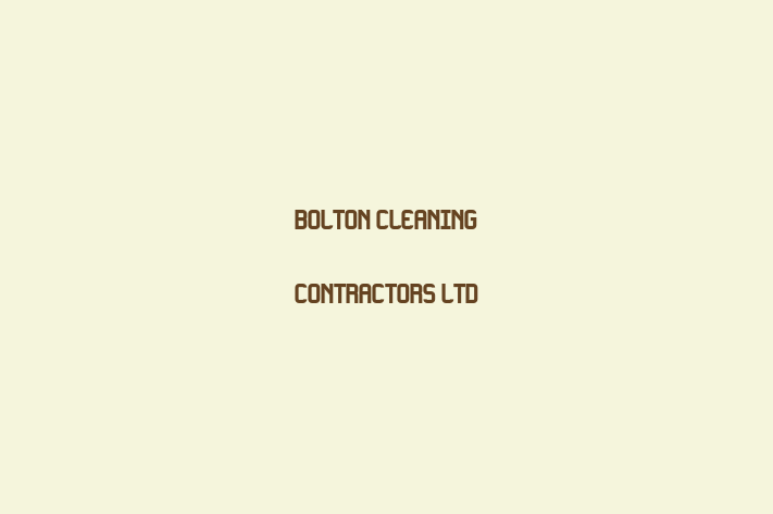 Bolton Cleaning Contractors Ltd