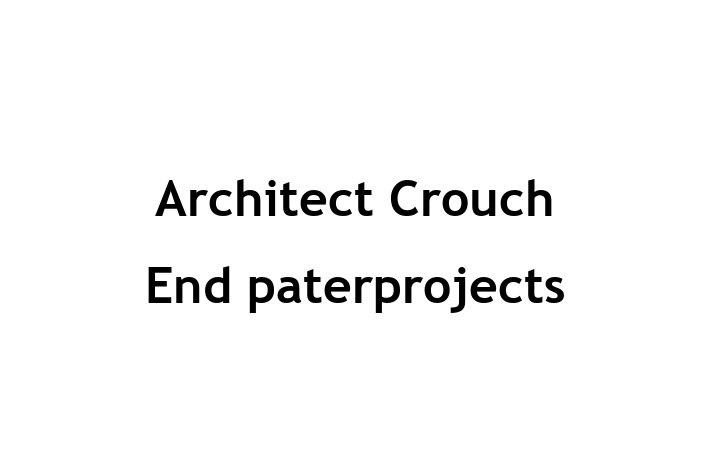 Architect Crouch End   paterprojects