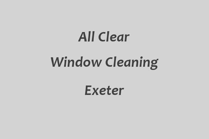 All Clear Window Cleaning Exeter