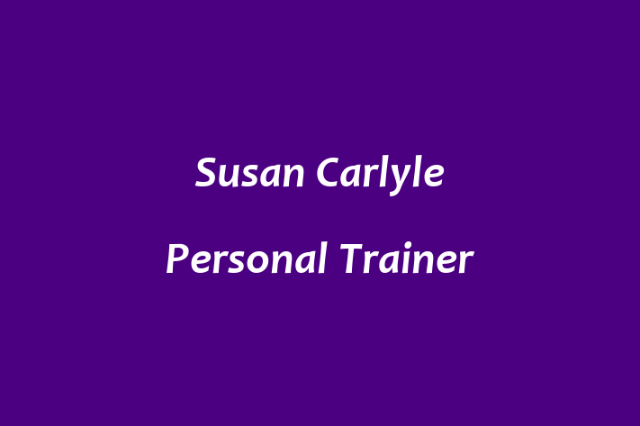 Susan Carlyle Personal Trainer