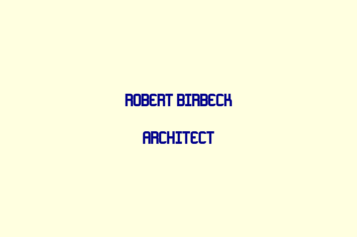 Robert Birbeck Architect