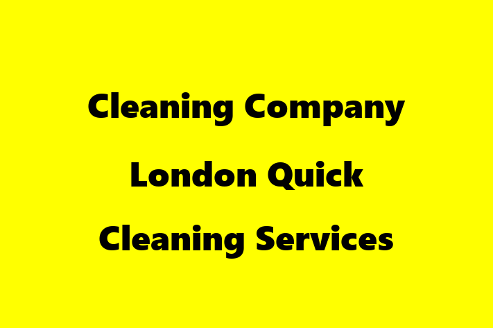 Cleaning Company London   Quick Cleaning Services