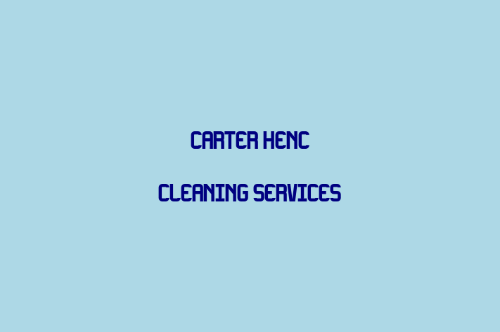 Carter Henc Cleaning Services