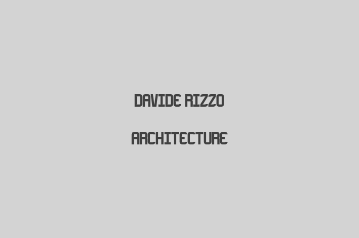 Davide Rizzo Architecture