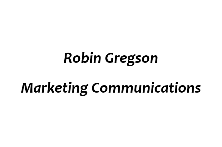 Robin Gregson Marketing Communications