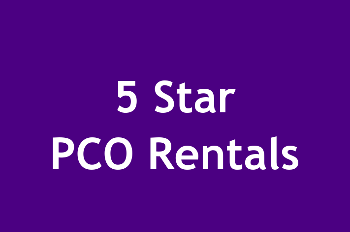 5 Star PCO Rentals