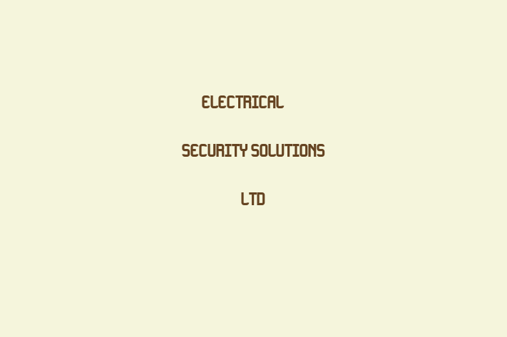 Electrical & Security Solutions Ltd