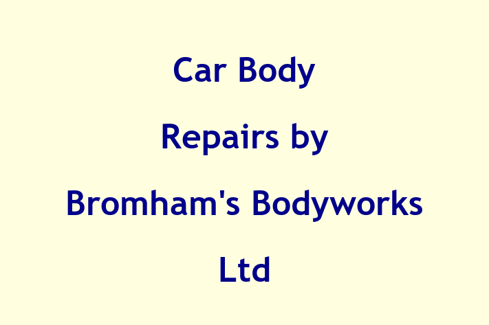 Car Body Repairs by Bromham's Bodyworks Ltd