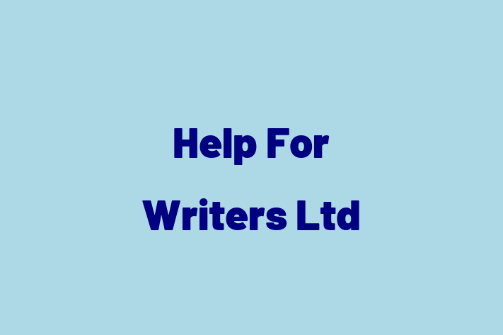 Help For Writers Ltd