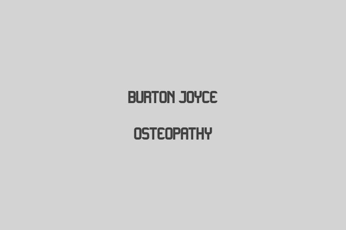 Burton Joyce Osteopathy