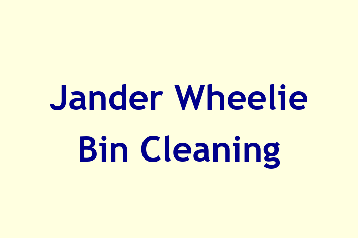 Jander Wheelie Bin Cleaning