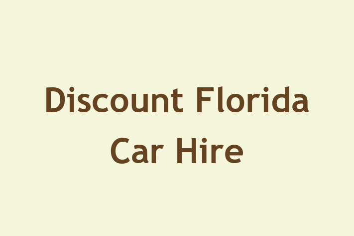 Discount Florida Car Hire