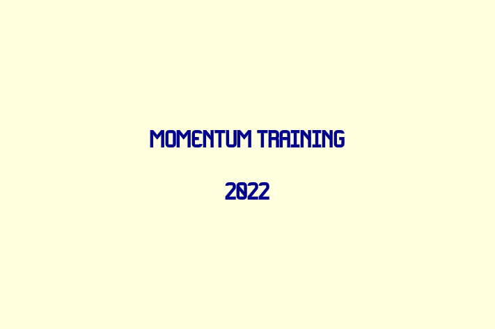 Momentum Training 2022