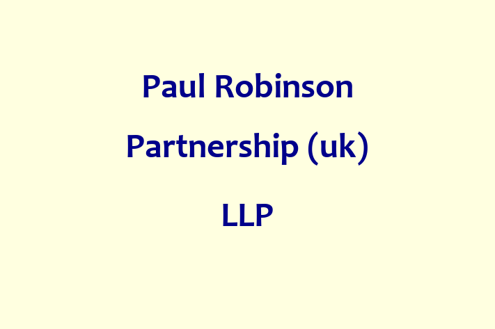 Paul Robinson Partnership (uk) LLP