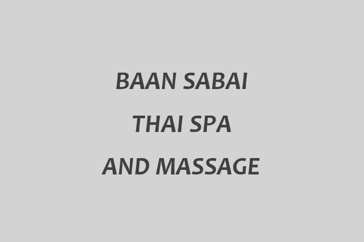 BAAN SABAI THAI SPA AND MASSAGE