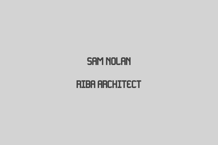 Sam Nolan RIBA Architect