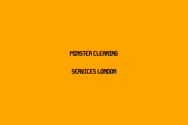 Minster Cleaning Services London