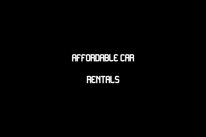 Affordable Car Rentals