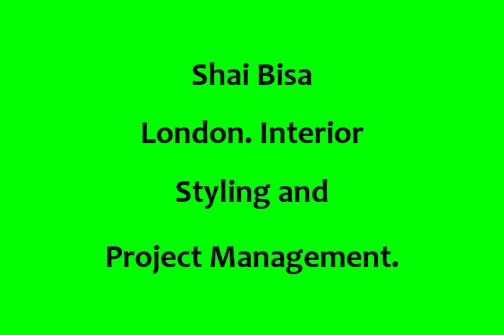 Shai Bisa London  Interior Styling and Project Management 