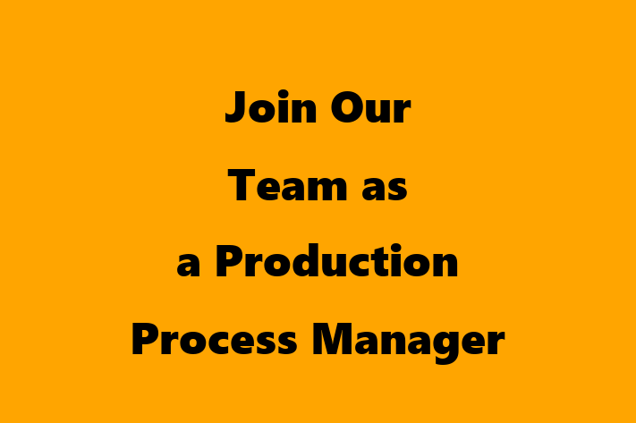 Join Our Team as a Production Process Manager