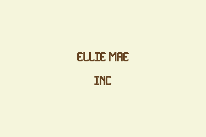 Software Services Company Ellie Mae Inc