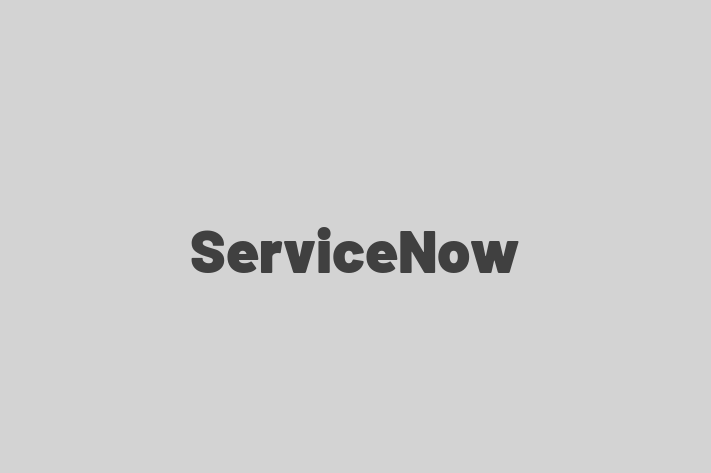 Software Services Company ServiceNow