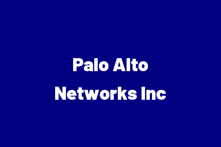 Software Services Company Palo Alto Networks Inc