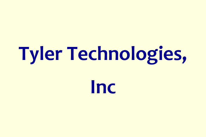 Technology Company Tyler Technologies Inc