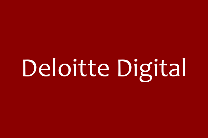 Technology Company Deloitte Digital