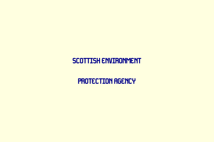 Software Development Company Scottish Environment Protection Agency