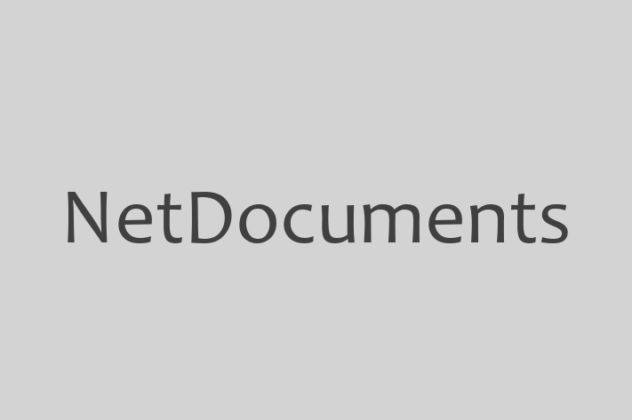 IT Company NetDocuments