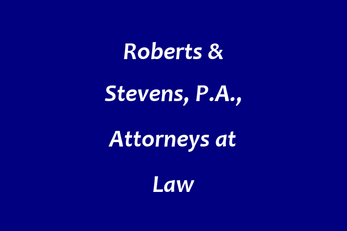 Human Resource Management Roberts  Stevens P.A. Attorneys at Law