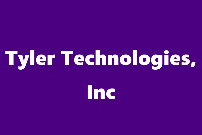 Software Services Company Tyler Technologies Inc