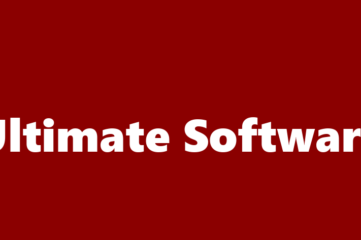 Software Services Company Ultimate Software