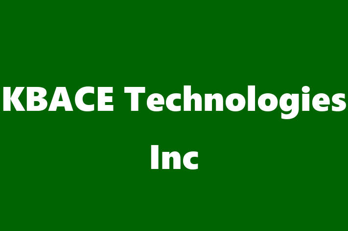 Software Services Company KBACE Technologies Inc