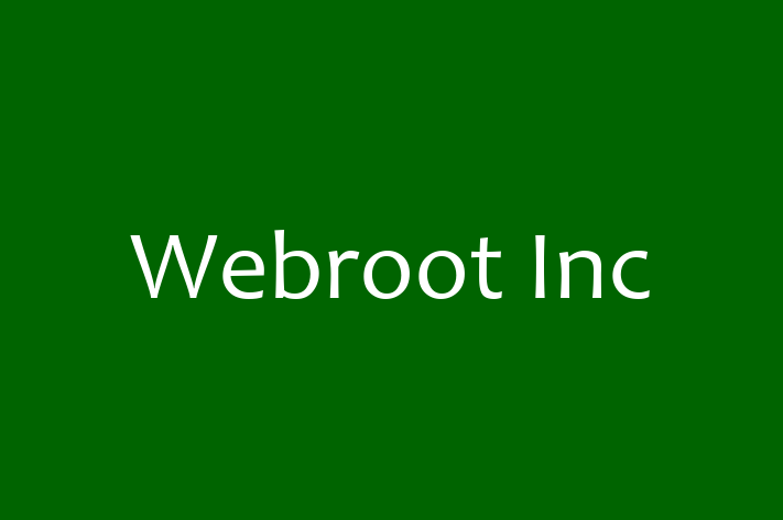 Technology Company Webroot Inc