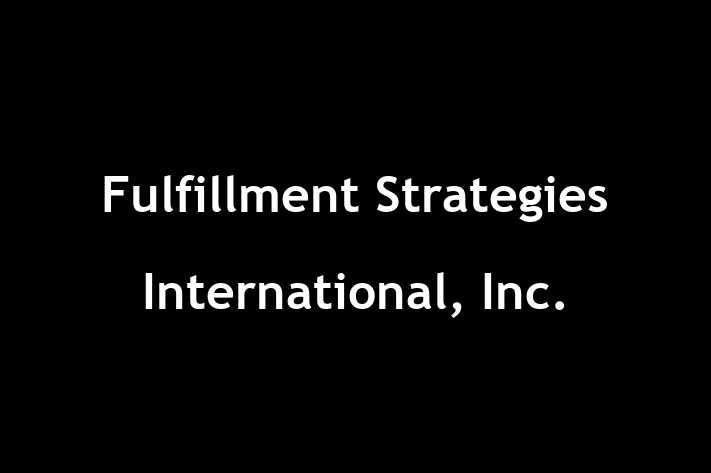 Software Services Company Fulfillment Strategies International Inc.