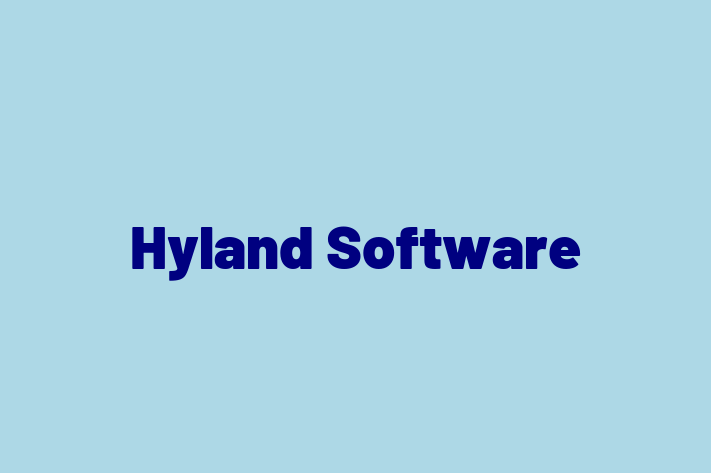 Software Development Firm Hyland Software