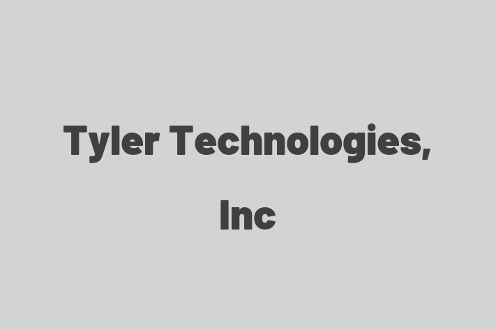 Software Development Company Tyler Technologies Inc