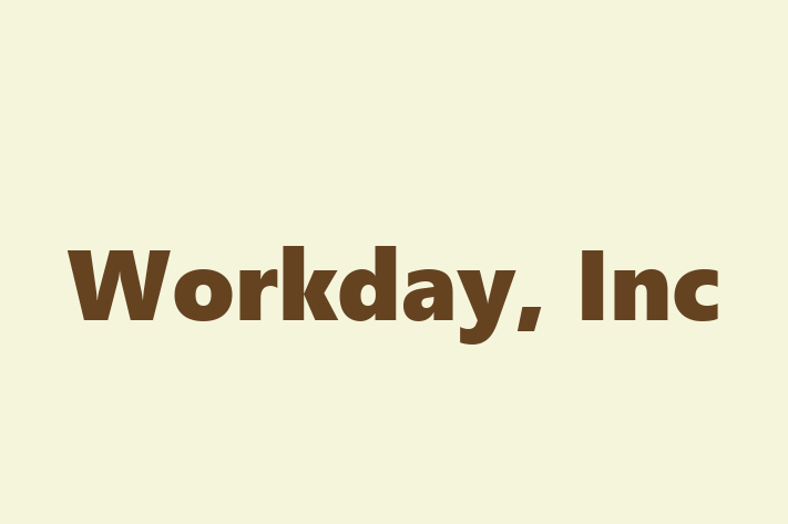 Software Development Firm Workday Inc