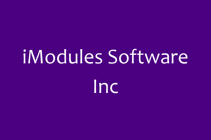 Software Solutions Provider iModules Software Inc