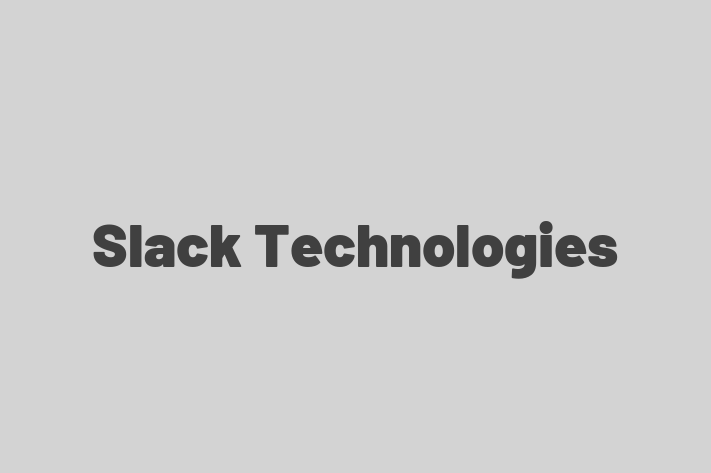 Digital Solutions Provider Slack Technologies