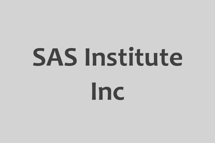 Technology Solutions Firm SAS Institute Inc